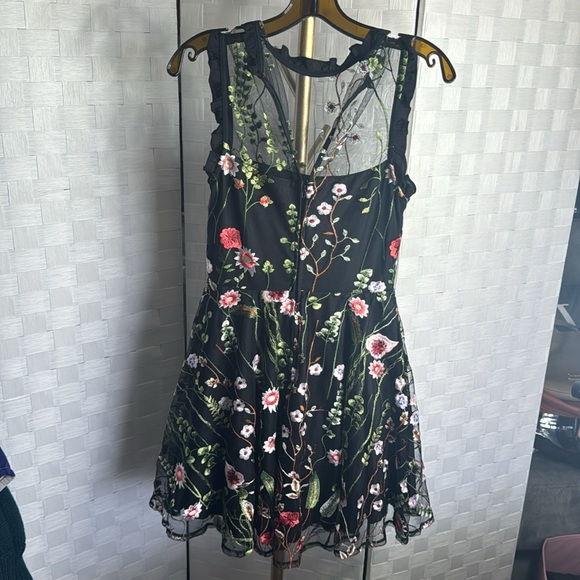 City Studio 🌟Embroidered Floral Sheer Dress - Picture 7 of 9